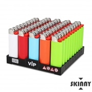 50 Briquets VIP Skinny � pierre color�s