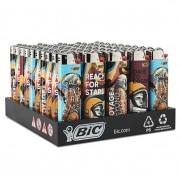 50 Briquets Bic Maxi  pierre Space