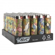 50 Briquets Bic Maxi � pierre Tropical Birds