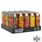 50 Briquets Bic mini  pierre Multifruit