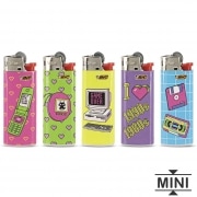 5 Briquets Bic mini  pierre Retro Tech