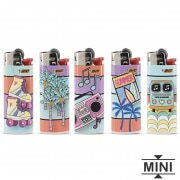 5 Briquets Bic mini � pierre Summer Pastel