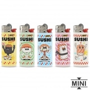 5 Briquets Bic mini  pierre Sushi Love