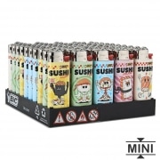 50 Briquets Bic mini  pierre Sushi Love