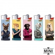 5 Briquets Bic mini  pierre Animaux Cool