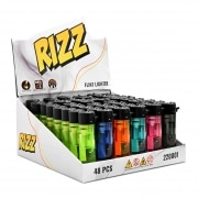 Briquet jetable color� transparent x 48