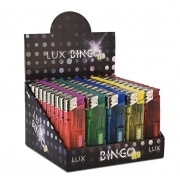 Briquet jetable Transparent LED x 50