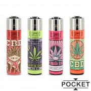 Briquet Clipper Classic Pocket Justice CBD x 4