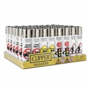 Briquet Clipper Forbbiden Symbols x 48