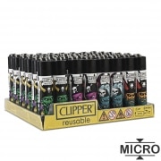 Briquet Clipper Micro Evil Pirate x 48