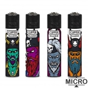 Briquet Clipper Micro Evil Pirate x 4
