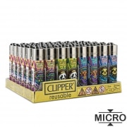 Briquet Clipper Micro Rave Animals x 48