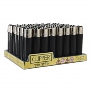 Briquet Clipper Noir x 48