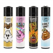 Briquet Clipper Poo 2 - x 4