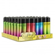 Briquet Clipper Rainbow x 48