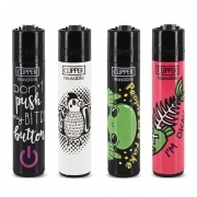 Briquet Clipper Rude AF x 4