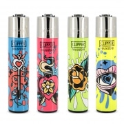 Briquet Clipper Simple Tattoos x 4