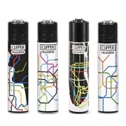 Briquet Clipper World Maps mod�le-2 x 4