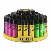 Briquet Clipper Jet Flamme Couleur x 48