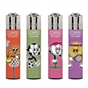 Briquet Clipper Funny Sport x 4