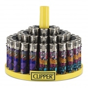 Briquet Clipper Jet Flamme Graffiti x 48