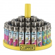 Briquet Clipper Jet Flamme Mushrooms x 48