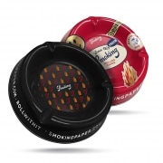 Cendrier M�tal R�tro Rond Smoking 20 cm