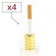 Etouffoirs  cigarettes Hexagone Dor x4