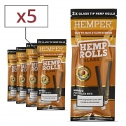 Blunt Hemper King Size Pr-roul filtre en verre Mangue x5 sachets de 2