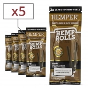 Blunt Hemper King Size Pr-roul filtre en verre Miel x5 sachets de 2