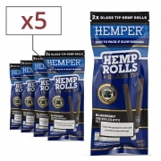 Blunt Hemper King Size Pr-roul filtre en verre Myrtille x5 sachets de 2