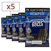 Blunt Hemper Mini Pr-roul filtre en verre Myrtille x5 sachets de 4