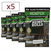 Blunt Hemper Mini Pr-roul filtre en verre x5 sachets de 4
