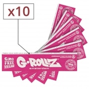 Feuille � rouler G-Rollz King Size Slim Rose x 10