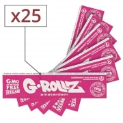 Feuille � rouler G-Rollz King Size Slim Rose x 25