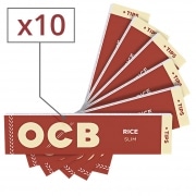 Feuille a rouler OCB Slim Rice et Tips x 10