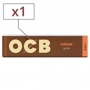 Feuille a rouler OCB Slim Virgin et Tips x1