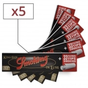 Feuille a rouler Smoking Slim Deluxe et Tips x 5
