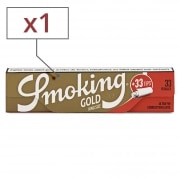 Feuille � rouler Smoking Gold King Size et Tips x 1