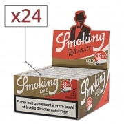 Feuille � rouler Smoking Gold King Size et Tips x 24