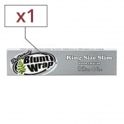 Papier  rouler Blunt Wrap Silver Slim x1