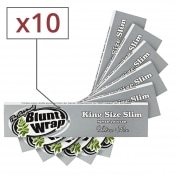 Papier  rouler Blunt Wrap Silver Slim x10