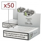 Papier  rouler Blunt Wrap Silver Slim x25 PACK de 2