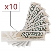Papier  rouler Kush Slim Chanvre Bio Non Blanchi x 10