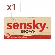 Papier � rouler Sensky brown double Slim et tips x 1