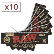 Feuille  rouler Raw Black Slim x 10