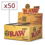 Paquet de 33 filtres carton naturel de la marque Raw.