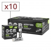 Filtres Activ' Tips Slim OCB x 10 Boites de 50 Filtres