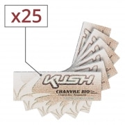 Papier  rouler Kush Regular Chanvre Bio Non Blanchi x 25