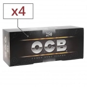 Boite de 250 tubes  cigarette OCB avec filtre x4